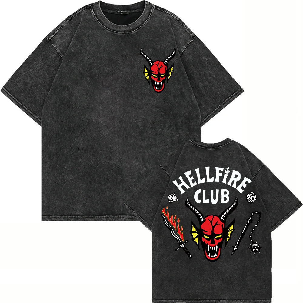 T-Shirt Retro: Club Hellfire de Stranger Things.