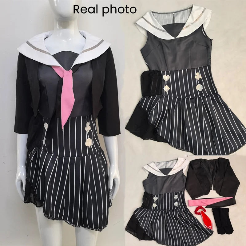 Akiyama Mizuki Cosplay – Vestido Colorido de Palco, Fantasia Completa.