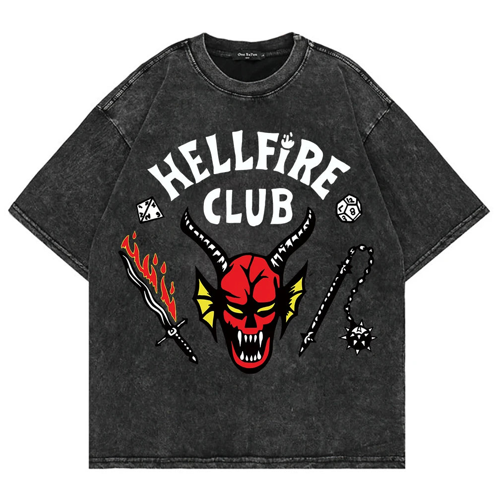 T-Shirt Retro: Club Hellfire de Stranger Things.