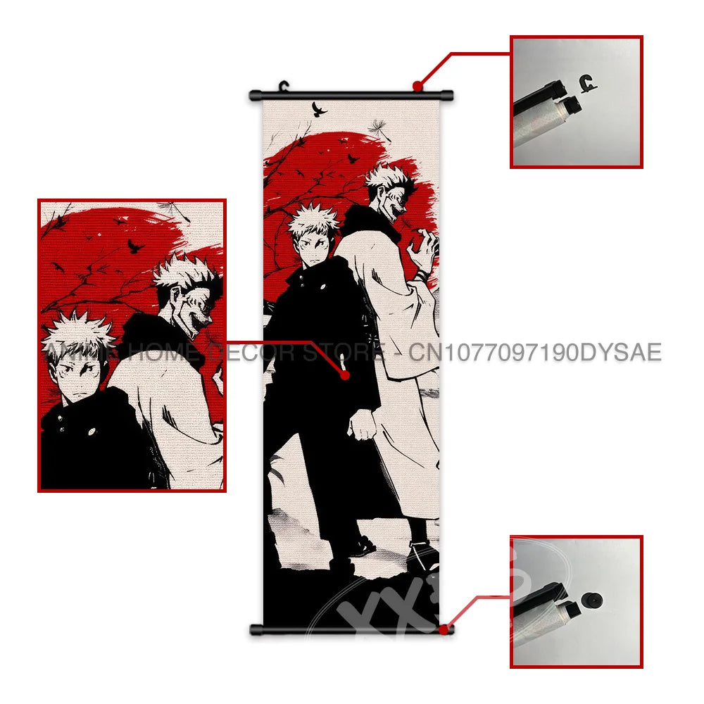 Poster Jujutsu Kaisen para Decoração