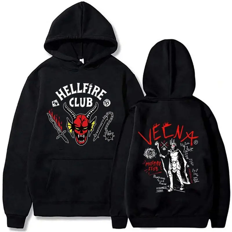 Moletom: Hoodie Hellfire Club de Stranger Things.