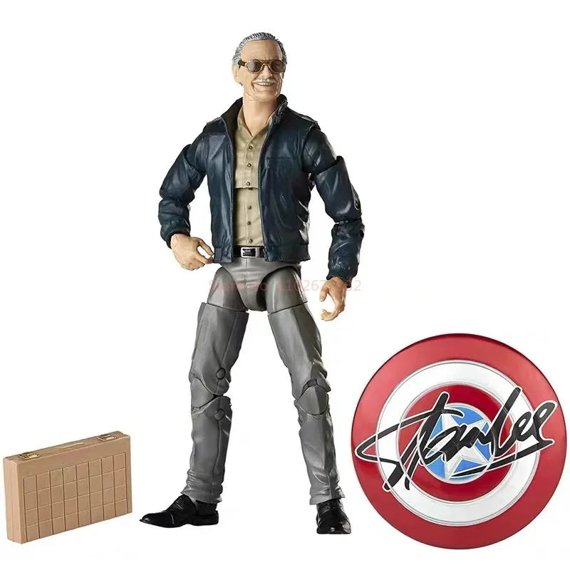 Boneco de Ação Marvel Legends Stan Lee em Estilo Cartoon, 15 cm (6 polegadas)