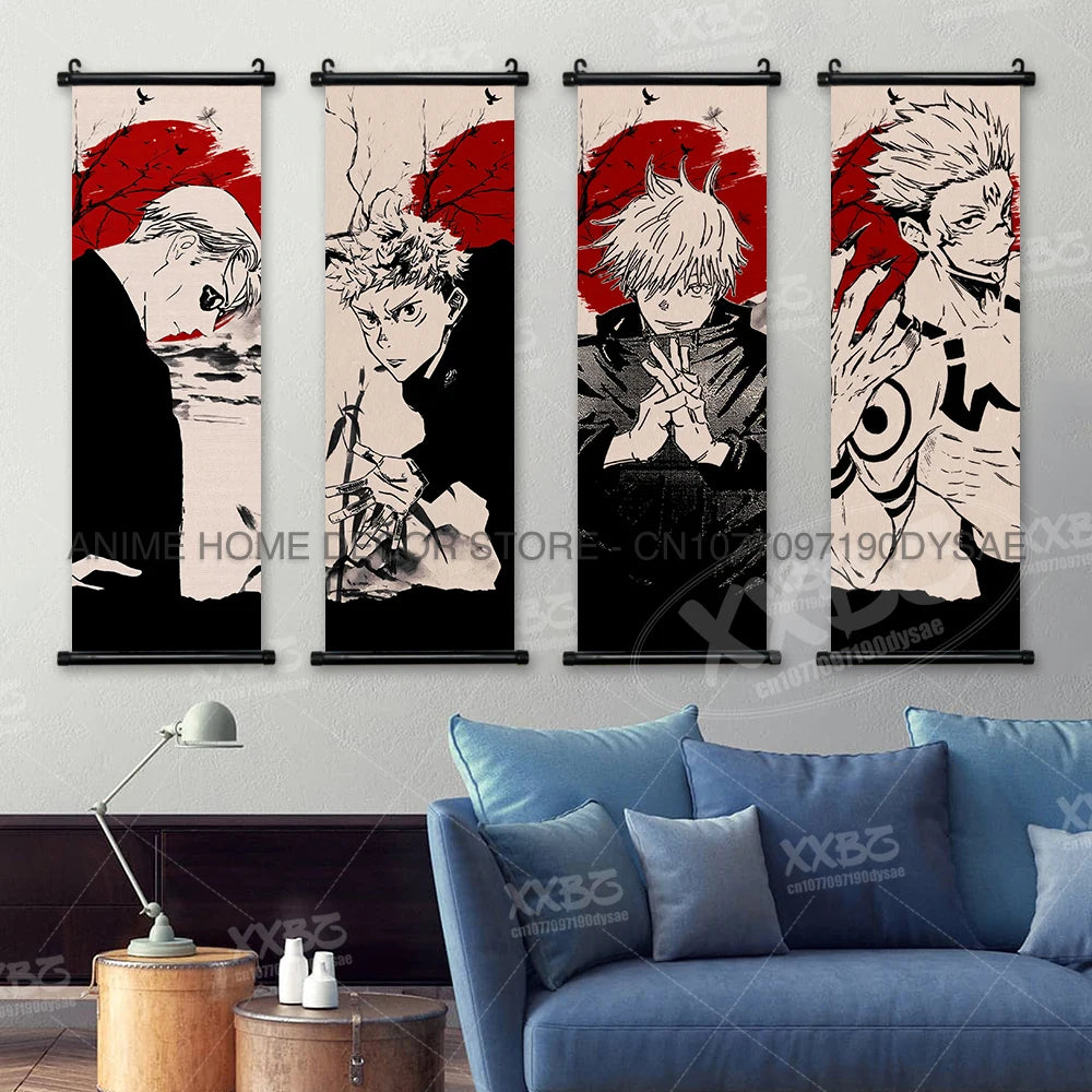 Poster Jujutsu Kaisen para Decoração