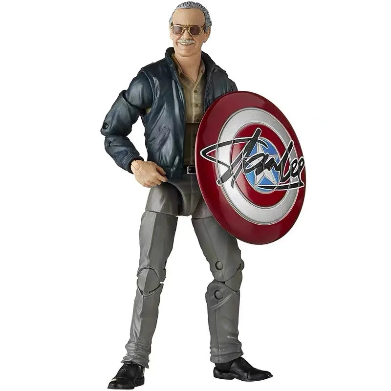 Boneco de Ação Marvel Legends Stan Lee em Estilo Cartoon, 15 cm (6 polegadas)