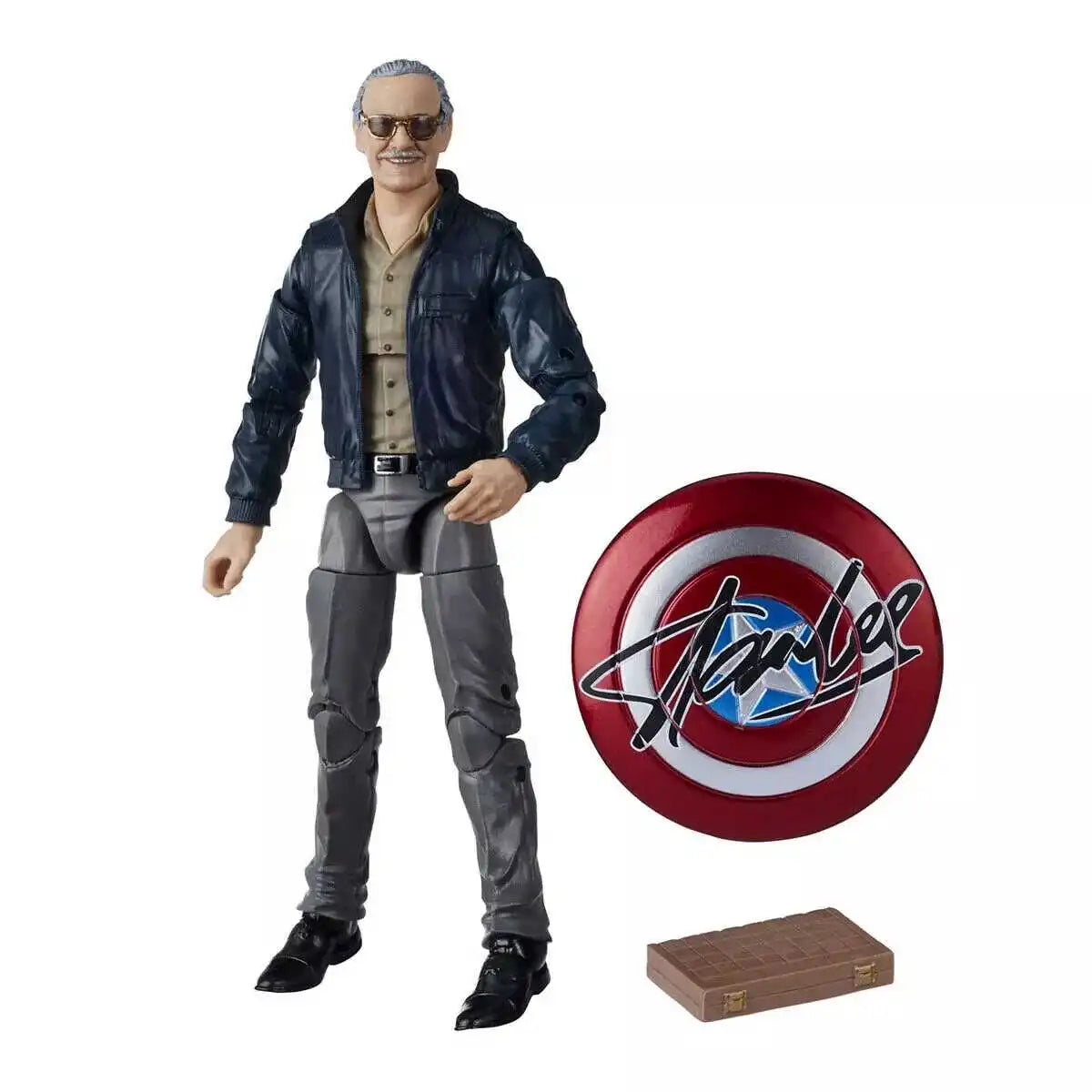 Boneco de Ação Marvel Legends Stan Lee em Estilo Cartoon, 15 cm (6 polegadas)